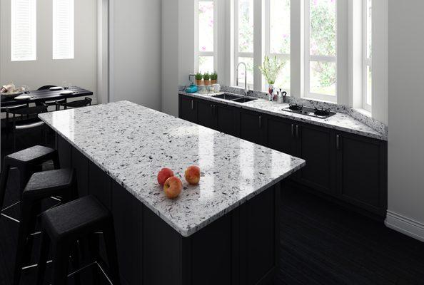 Fall in love with luxury granite looks like Alaska Black from Vicostone. The beauty of nature made for your busy home #TheArtofQuartz