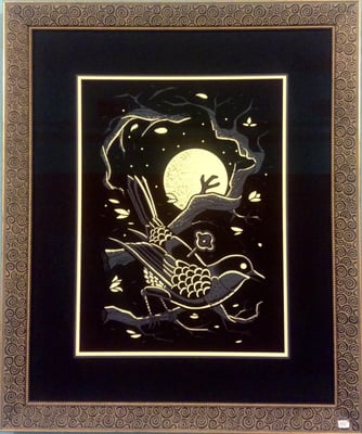 Artwork inspired by literature.  This piece is from Murakami's Wind Up Bird Chronicle.  Find it here at Frame St. Pete.