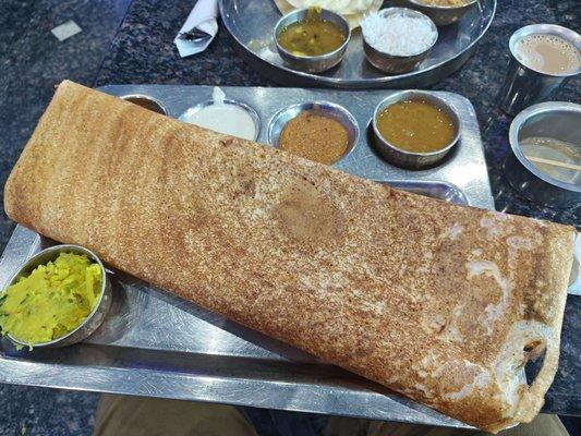 Andhra Karam Podi Dosa