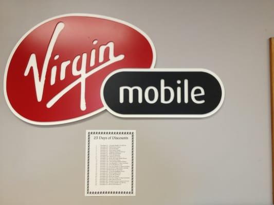 Virgin mobile & 25 days of discounts!!