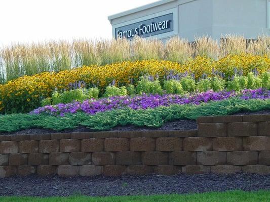 Designed and maintained flower beds