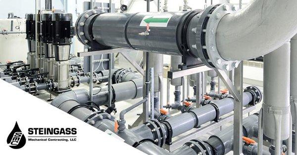 Streamlined precision: Steingass Mechanical showcases the art of industrial piping.