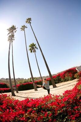 CardYoga classes near LMU at Playa Vista Park | CardYogi of the Month, Gaby