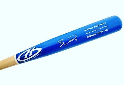 Bobby Witt Jr Autographed Bat