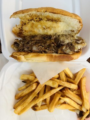 Philly Cheesesteak no jalapeños nor peppers...very delicious