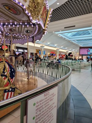 Carousel in food court