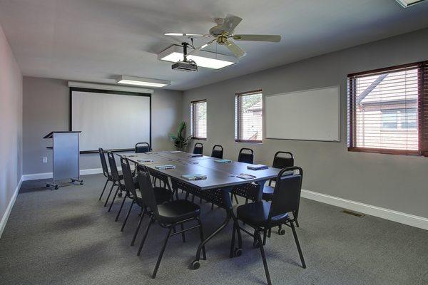 Host your meeting, training or group session in our large room. Max Cap. 20