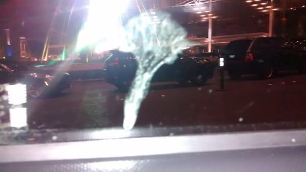 Spit on my window. Classy.