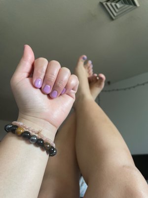 Gel polish mani, Organic vegan Brand manicure