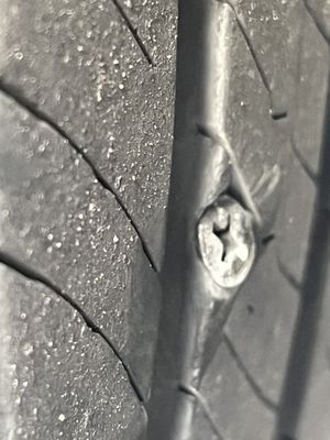 Screw in tire