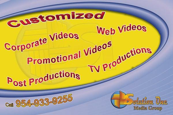 Video Production Services Include