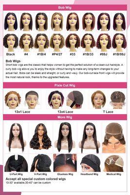 There are our the catalog,we supply bundles,closure ,frontal.wigs ,hair extensions and hair accessories with your logo