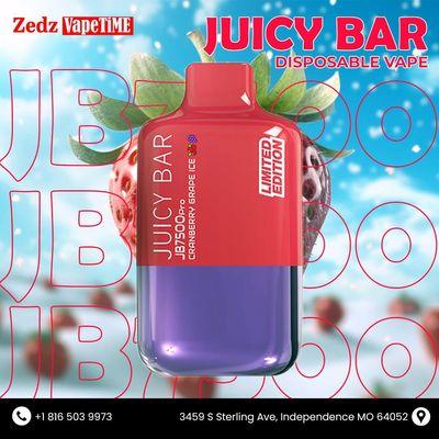 "Savor the flavor with Juicy Bar JB7500 Puffs at Zedz Vapetime Independence! 
.
.
.
#JuicyBar #JB7500Puffs #VapeLife #Independence #Zedz