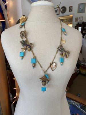 David also makes his wonder jewelry by repurposing old Antique items!! They work incredibly in his store