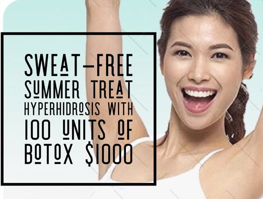 Sweat free summer with Hyperhidrosis treatment