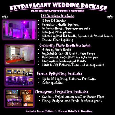 Our extravagant wedding package