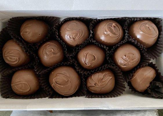 Box of chocolate-covered cherries