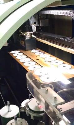 disc printing in action