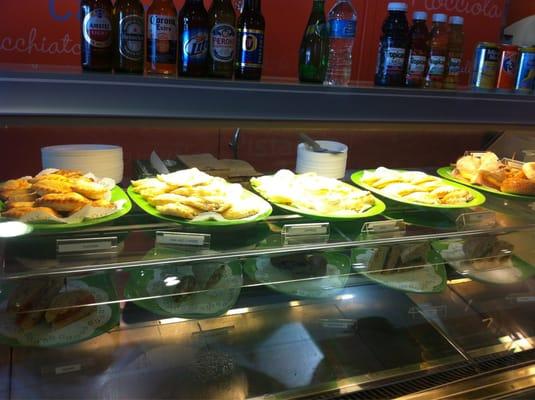 Empanadas on display