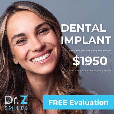 Dental Implants for just $1950