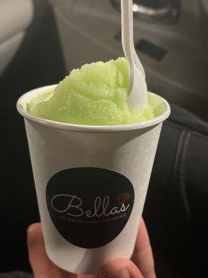 Lime Italian ice