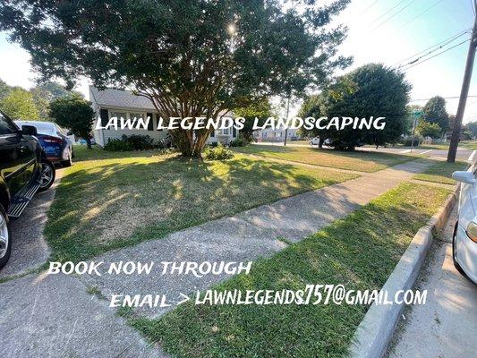 Is your grass long and you don't want to cut it? book now anytime!!!