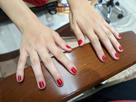 Gorgeous red manicure, OPI color: Red Hot Rio