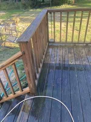 Power wash deck