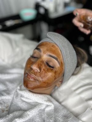 This is our Coffee Mask. Its part of our organic facial treatment