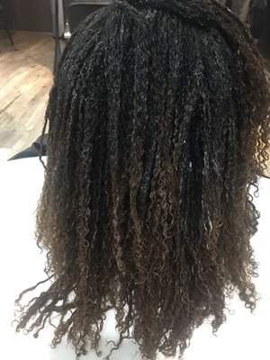 Wet texturized Hair