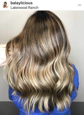 Balayage by Amy at Salon Lofts! She's on IG also! (941) 914-6048