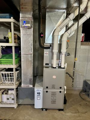 Payne gas furnace and air conditioning system