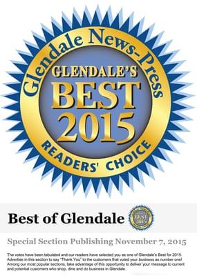 We were voted BEST! Thank you to all our valued clientele!