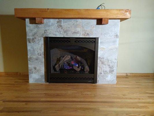 Custom Gas Fireplace - Start to finish in 3 days!