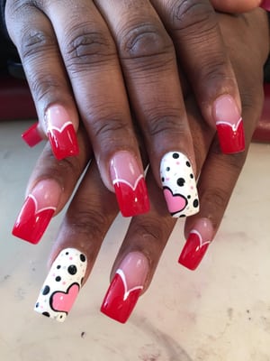 Valentine's Day nails