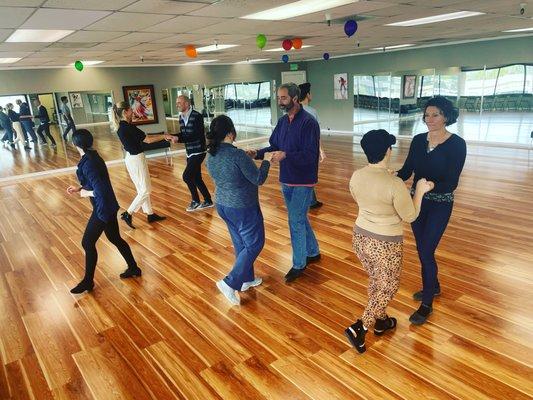 Social dance class for our super-talented students