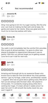 Flagged reviews by yelp