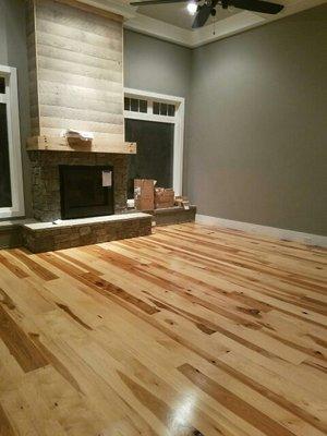 Hickory floor character grade. Midland, NC