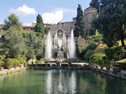 The fountains of Villa d'Este in Tivoli, Italy