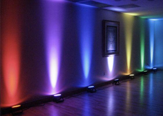 Multiple color up lights for all special occasions!