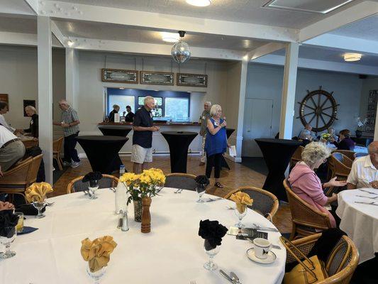 Dance floor set up