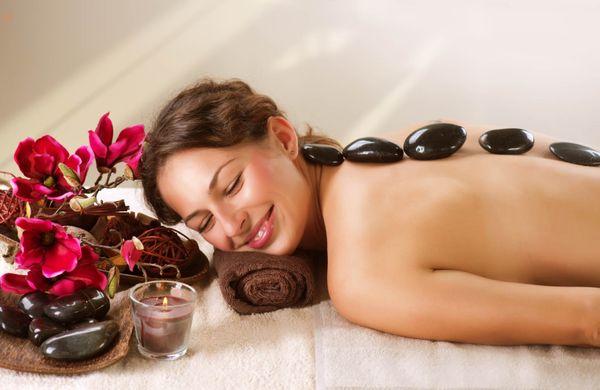 Enjoy a hot stone massage.