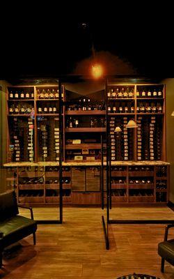 Our luxury wine selection located in the cigar lounge