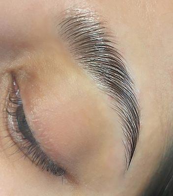 Brow lamination/wax