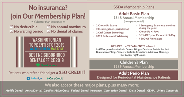 No Insurance? No Problem. Join Our Membership Plan!