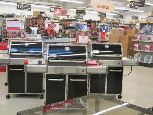 We carry Weber grills and patio furniture.