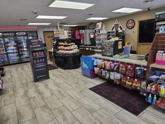 The deli and coffee area