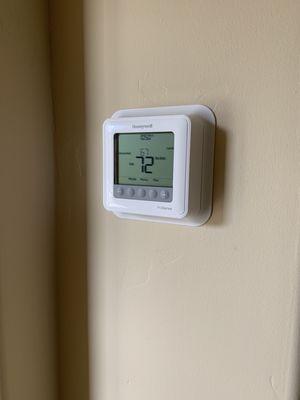 Honeywell thermostat installed and keeping the home comfortable