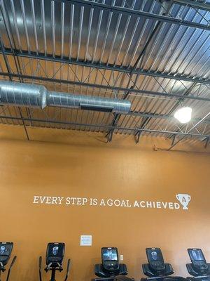 "Every step is a goal achieved"