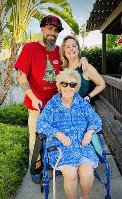 Ruby and her Grandkids.